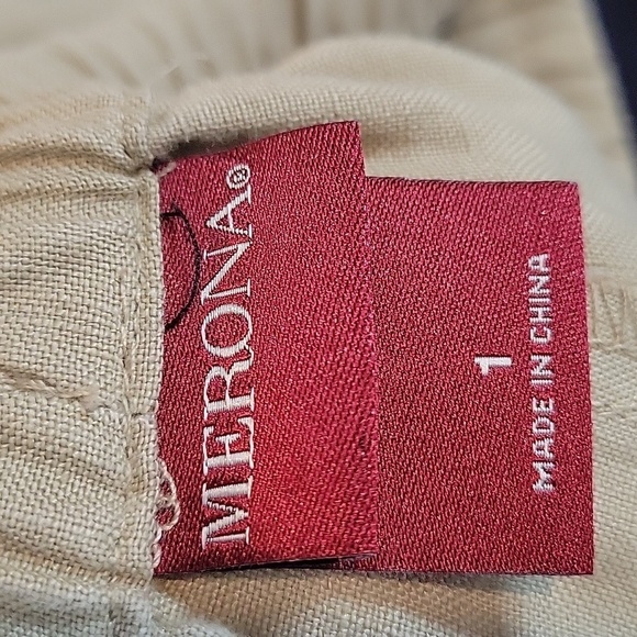 Vintage Merona Wide Leg Linen Pants - Picture 5 of 8